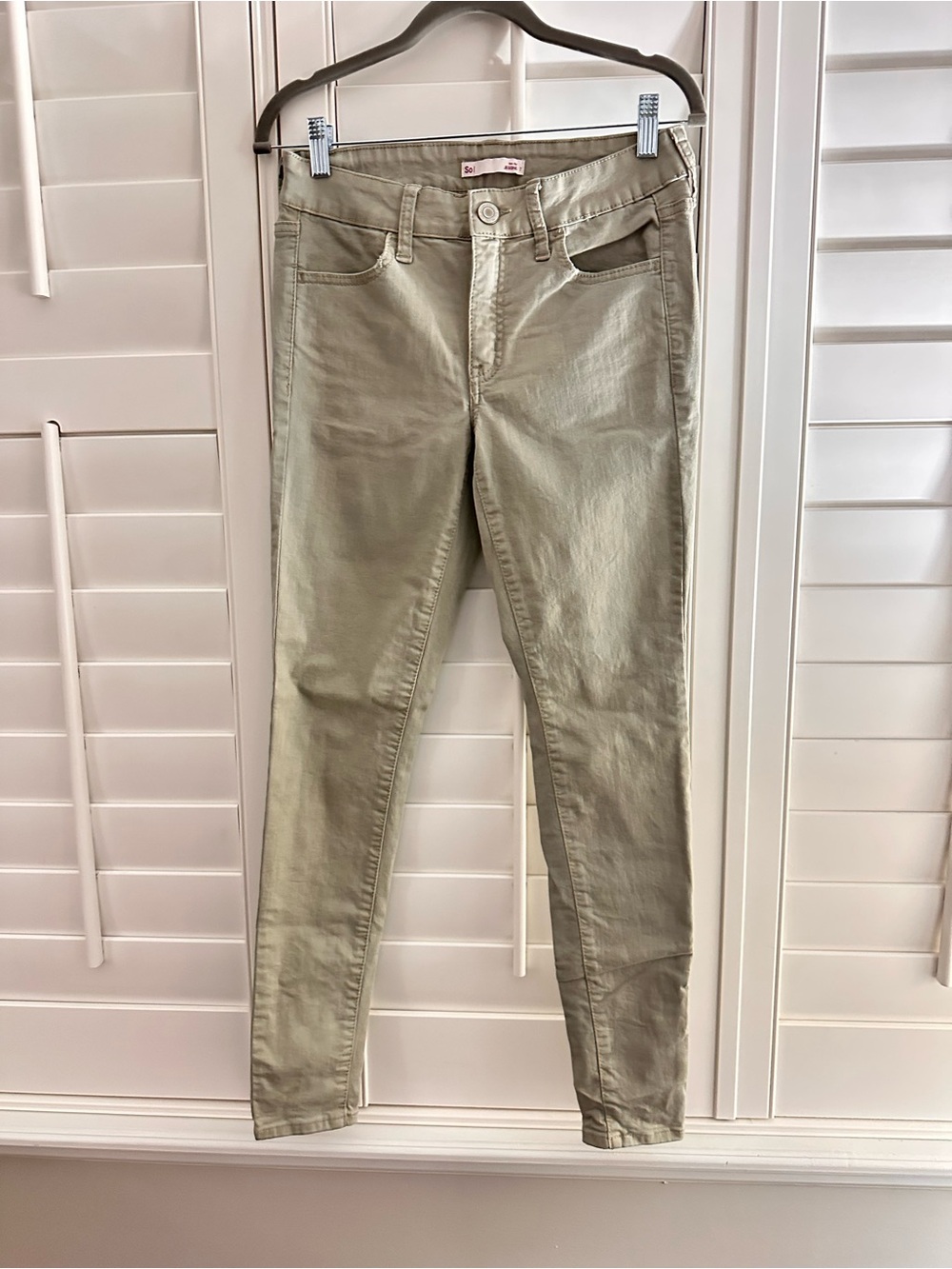 SO Women’s Skinny Jeans - Sage Green